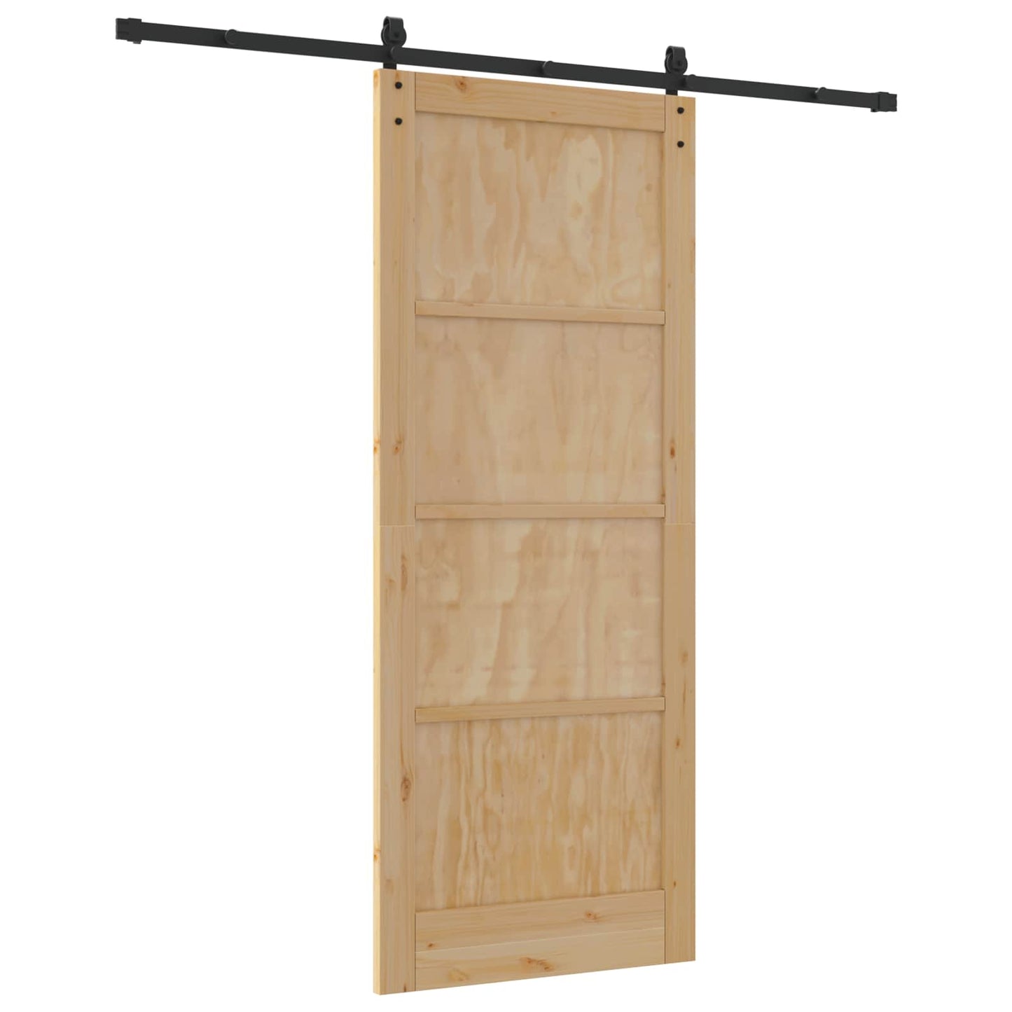 Sliding Door Natural 86 x 211 cm Solid Pine Wood