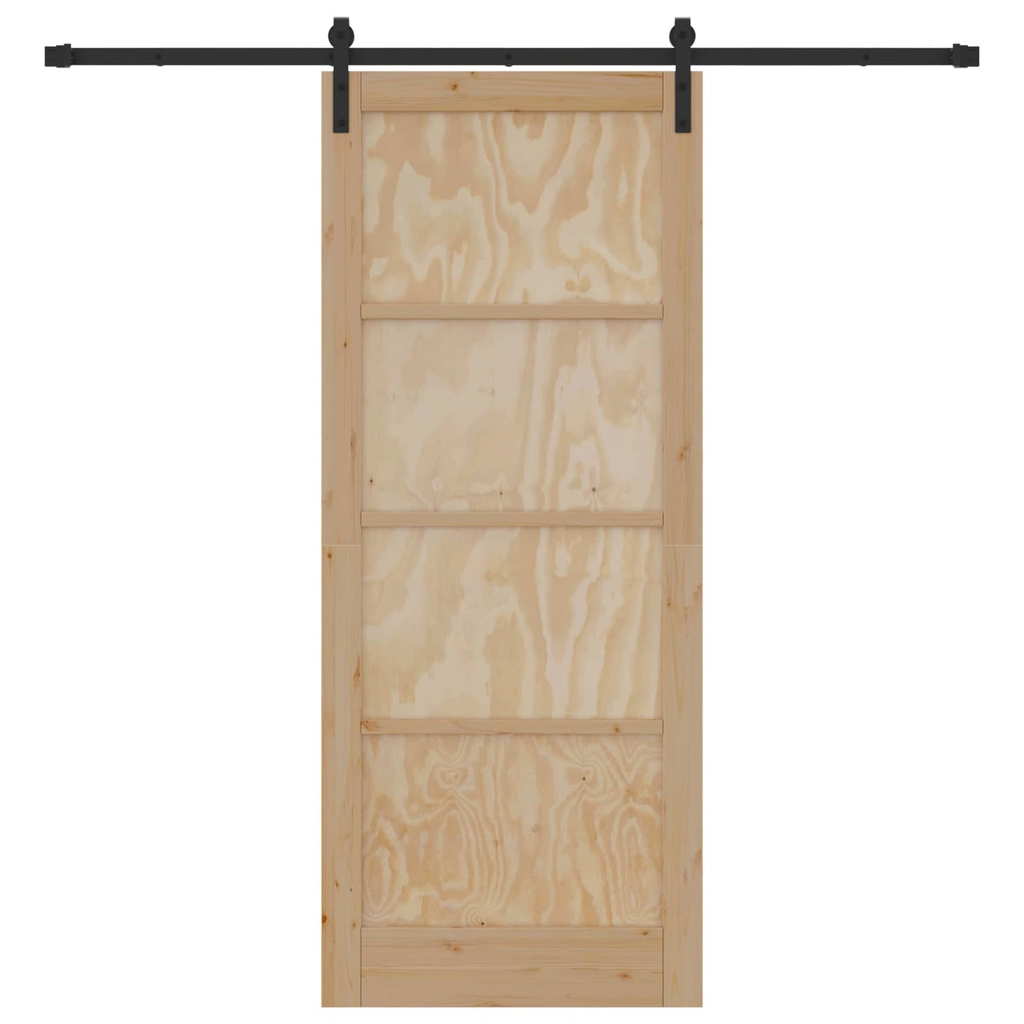 Sliding Door Natural 86 x 211 cm Solid Pine Wood