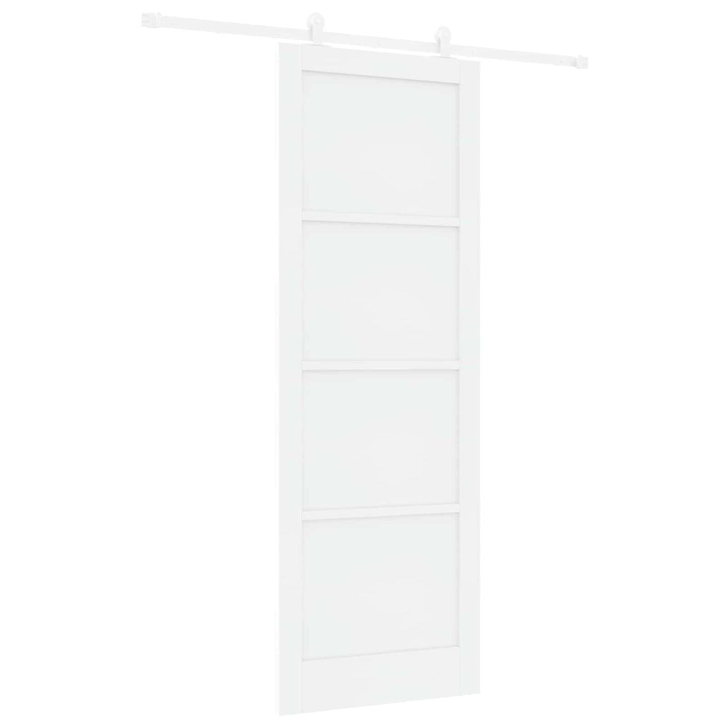 Sliding Door White 83 x 232 cm Solid Pine Wood