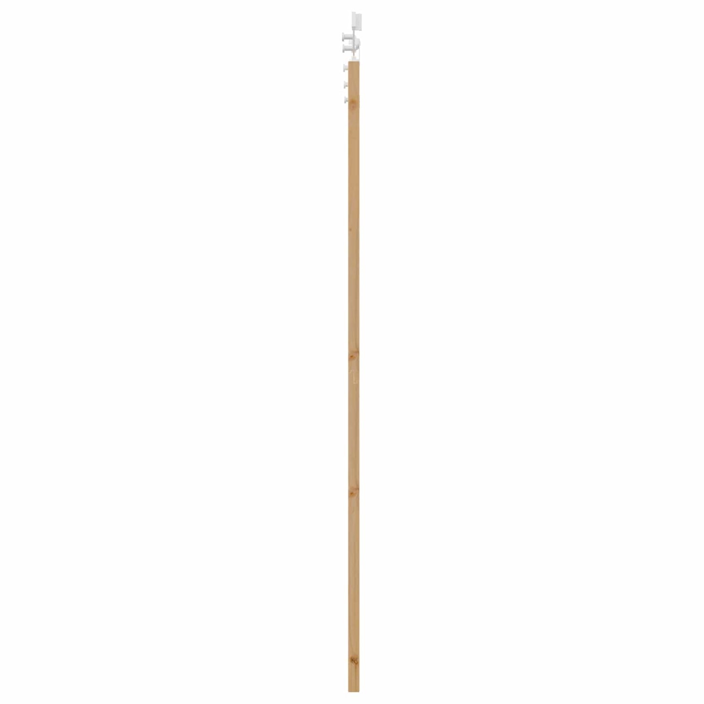 Sliding Door Natural and White 73.5 x 211 cm Solid Pine Wood