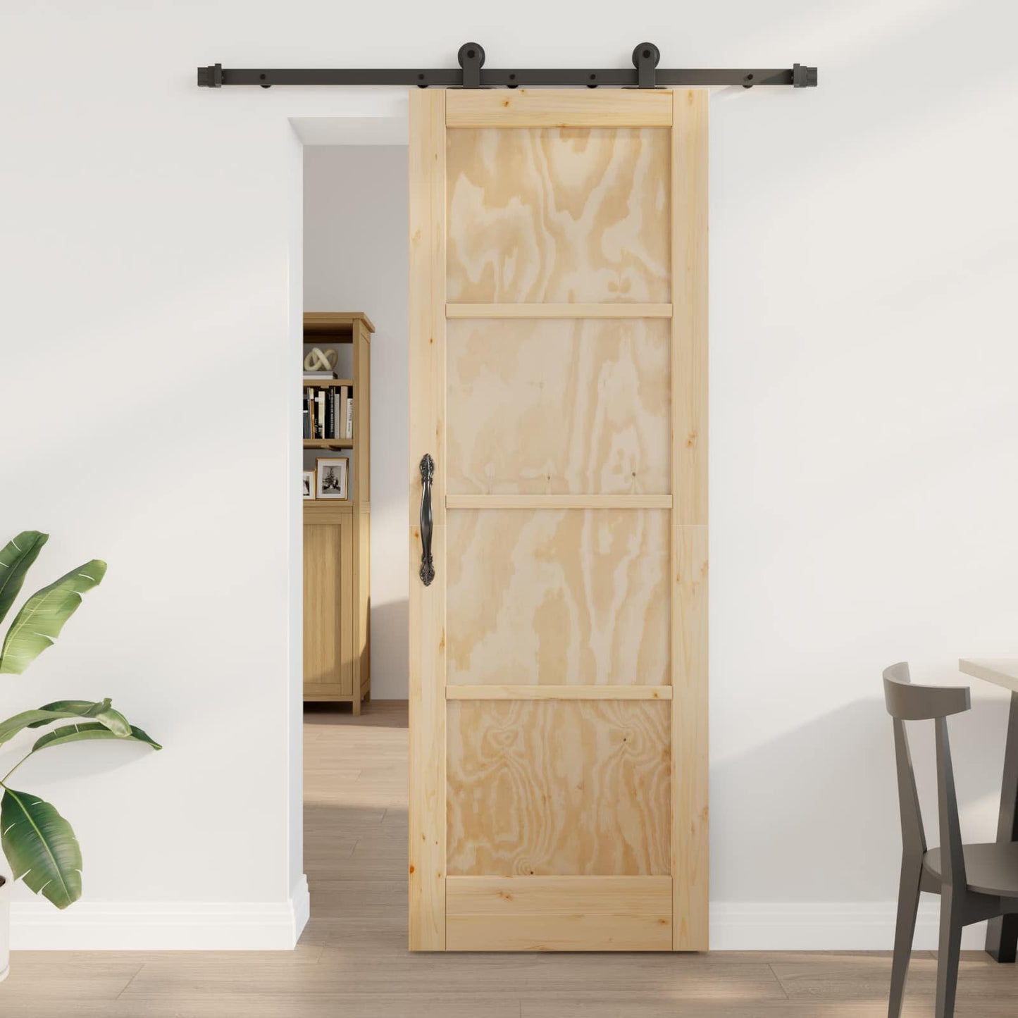 Sliding Door ORKDAL Natural 73.5 x 211 cm Solid Pine Wood