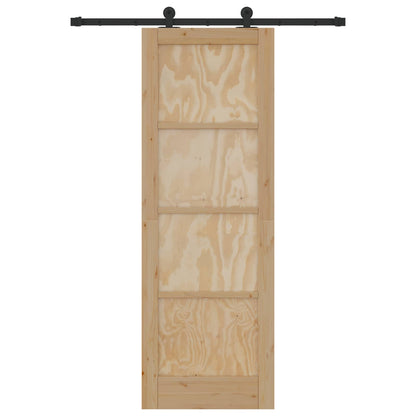 Sliding Door ORKDAL Natural 73.5 x 211 cm Solid Pine Wood