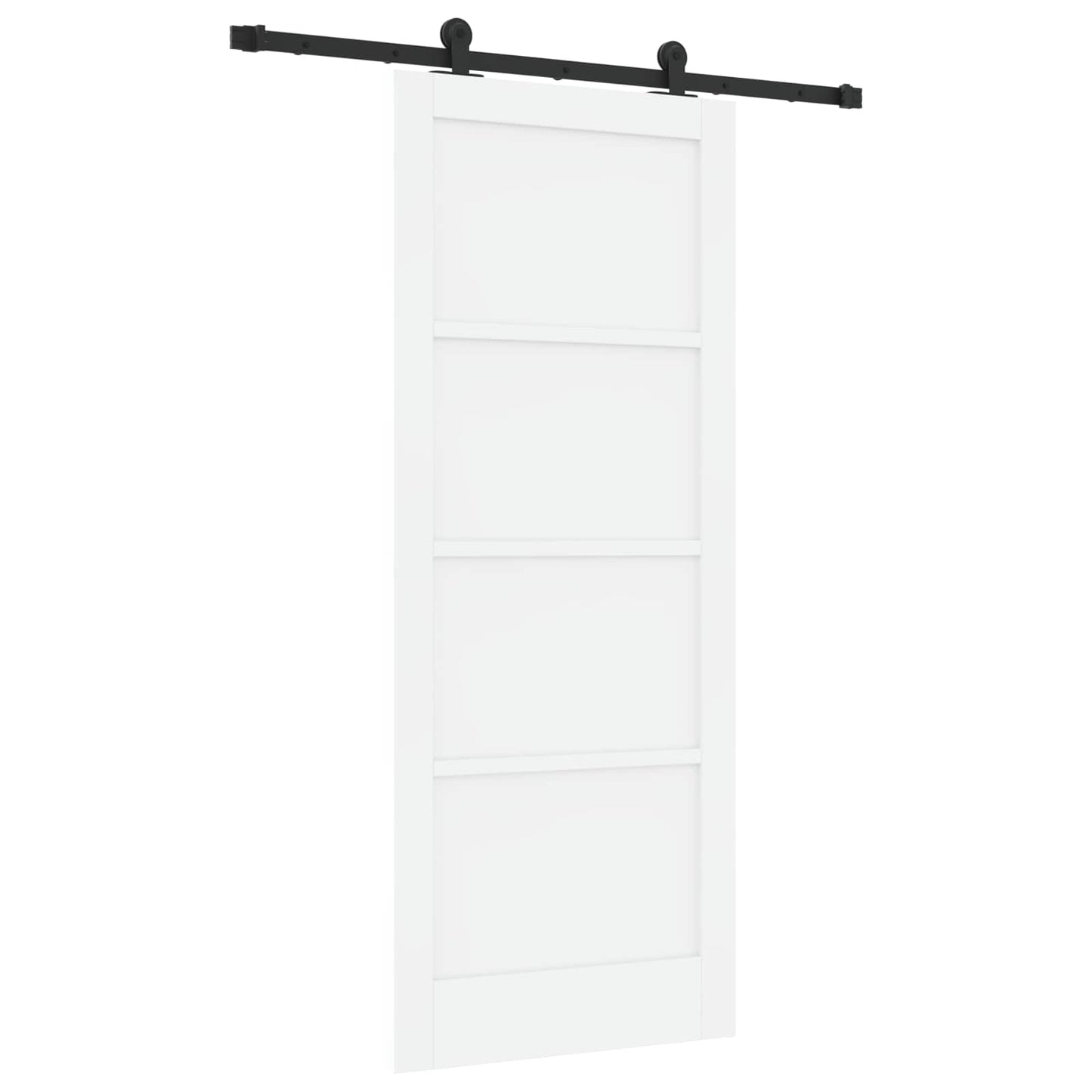 Sliding Door ORKDAL White 83 x 202 cm Solid Pine Wood