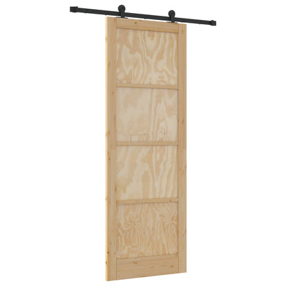 Sliding Door ORKDAL Natural 83 x 232 cm Solid Pine Wood