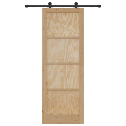 Sliding Door ORKDAL Natural 83 x 232 cm Solid Pine Wood