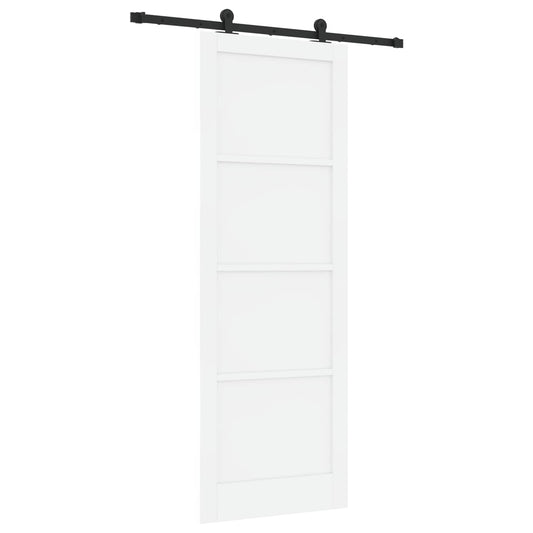 Sliding Door ORKDAL White 83 x 232 cm Solid Pine Wood