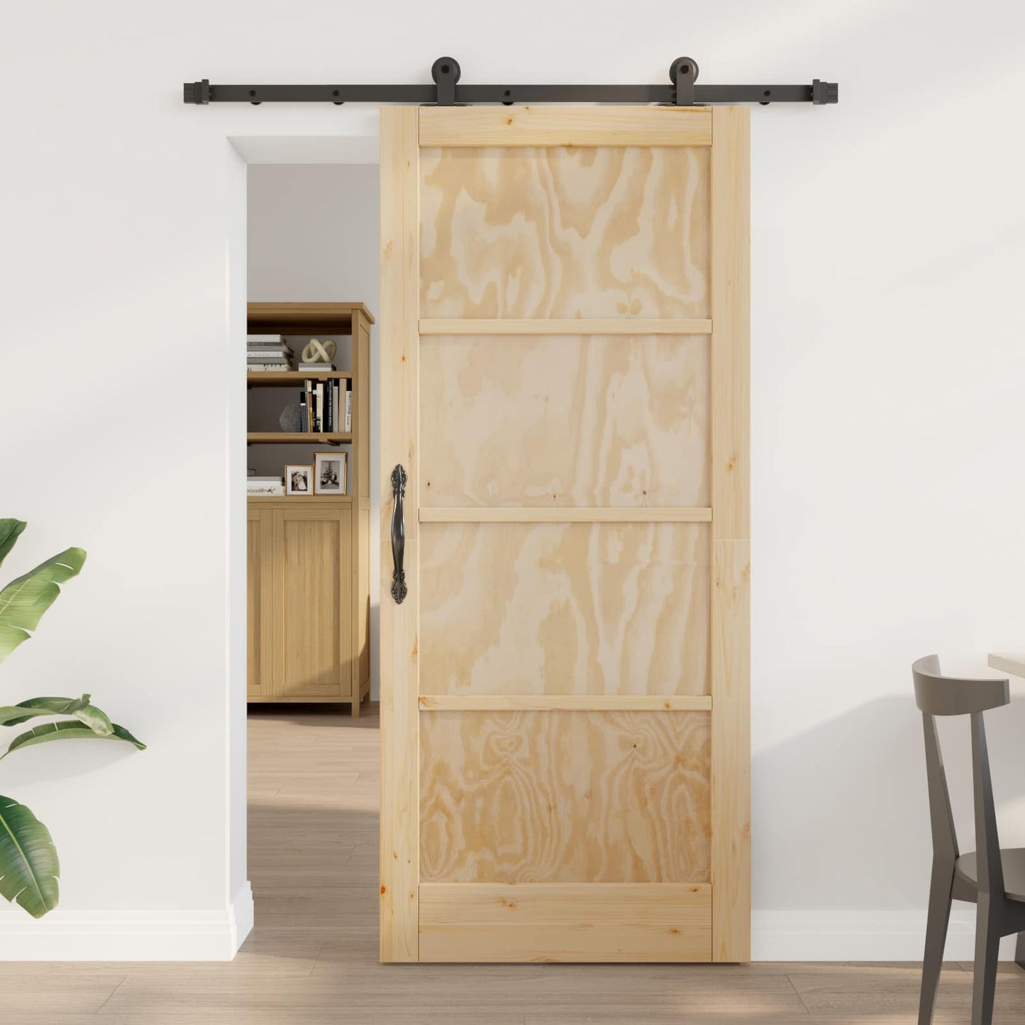 Sliding Door ORKDAL Natural 86 x 198.5 cm Solid Pine Wood