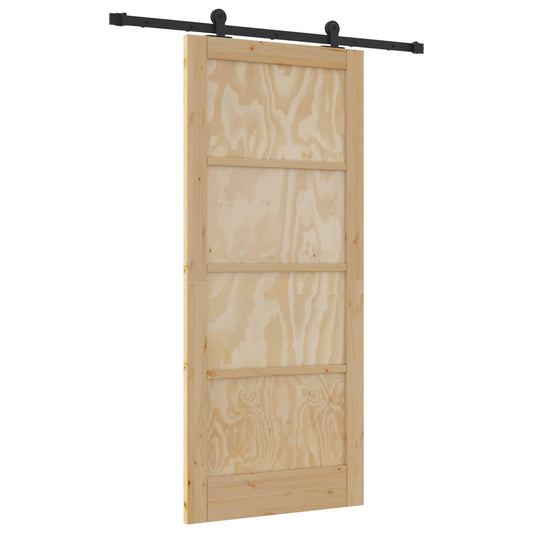 Sliding Door ORKDAL Natural 86 x 198.5 cm Solid Pine Wood