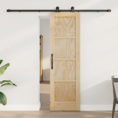 Sliding Door ORKDAL Natural 61 x 198.5 cm Solid Pine Wood