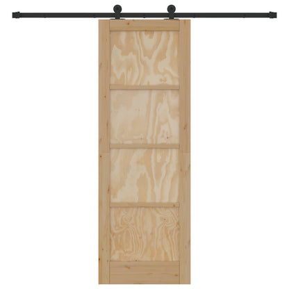Sliding Door ORKDAL Natural 73.5 x 211 cm Solid Pine Wood