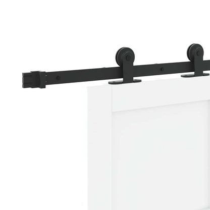 Sliding Door ORKDAL White 83 x 202 cm Solid Pine Wood