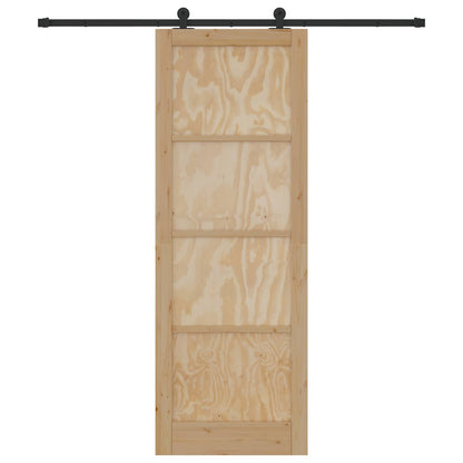 Sliding Door ORKDAL Natural 83 x 232 cm Solid Pine Wood