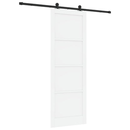 Sliding Door ORKDAL White 83 x 232 cm Solid Pine Wood
