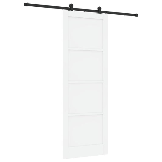 Sliding Door ORKDAL White 83 x 232 cm Solid Pine Wood