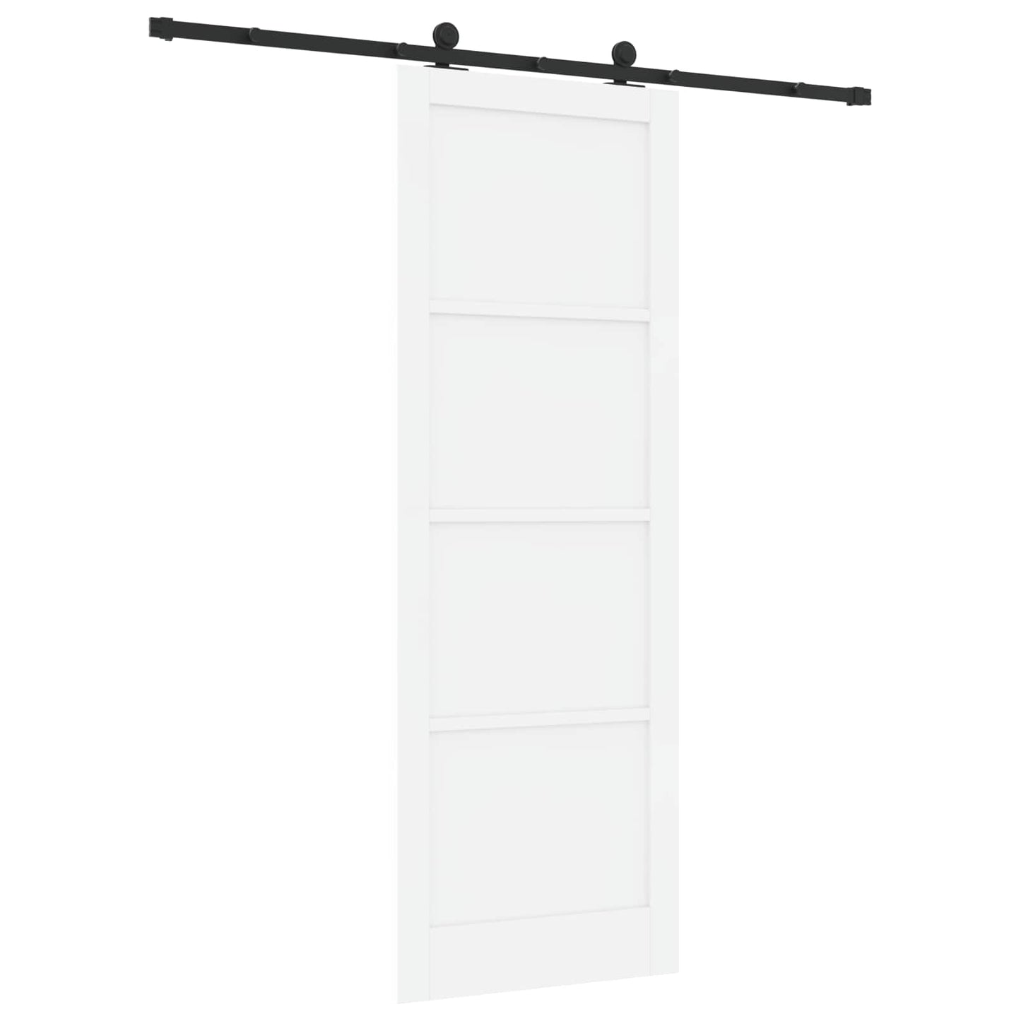 Sliding Door ORKDAL White 83 x 232 cm Solid Pine Wood