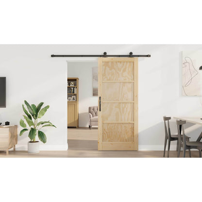 Sliding Door ORKDAL Natural 86 x 198.5 cm Solid Pine Wood
