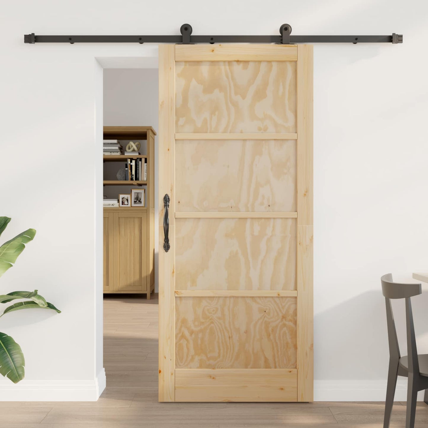 Sliding Door ORKDAL Natural 86 x 198.5 cm Solid Pine Wood