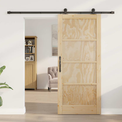Sliding Door ORKDAL Natural 86 x 198.5 cm Solid Pine Wood