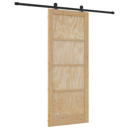Sliding Door ORKDAL Natural 86 x 211 cm Solid Pine Wood