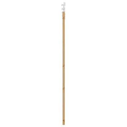 Sliding Door Natural and White 61 x 198.5 cm Solid Pine Wood