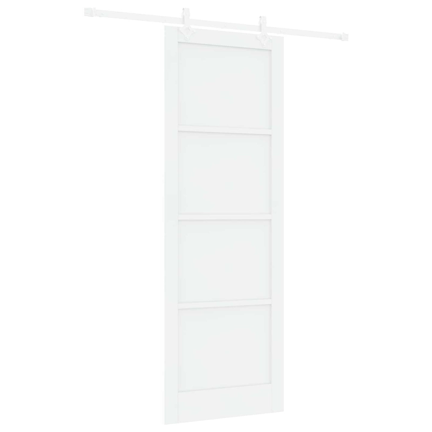 Sliding Door White 83 x 232 cm Solid Pine Wood
