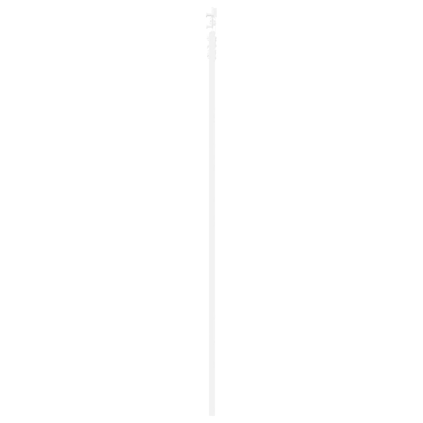 Sliding Door White 83 x 232 cm Solid Pine Wood