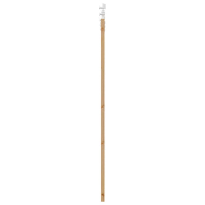 Sliding Door Natural and White 61 x 198.5 cm Solid Pine Wood