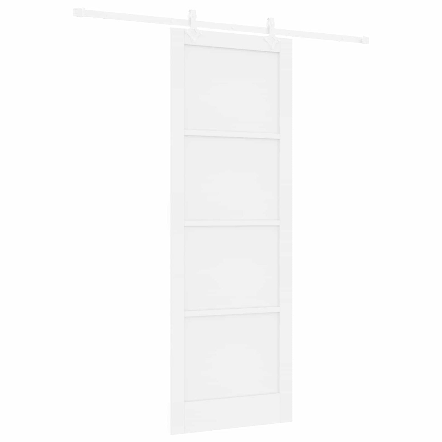Sliding Door White 83 x 232 cm Solid Pine Wood