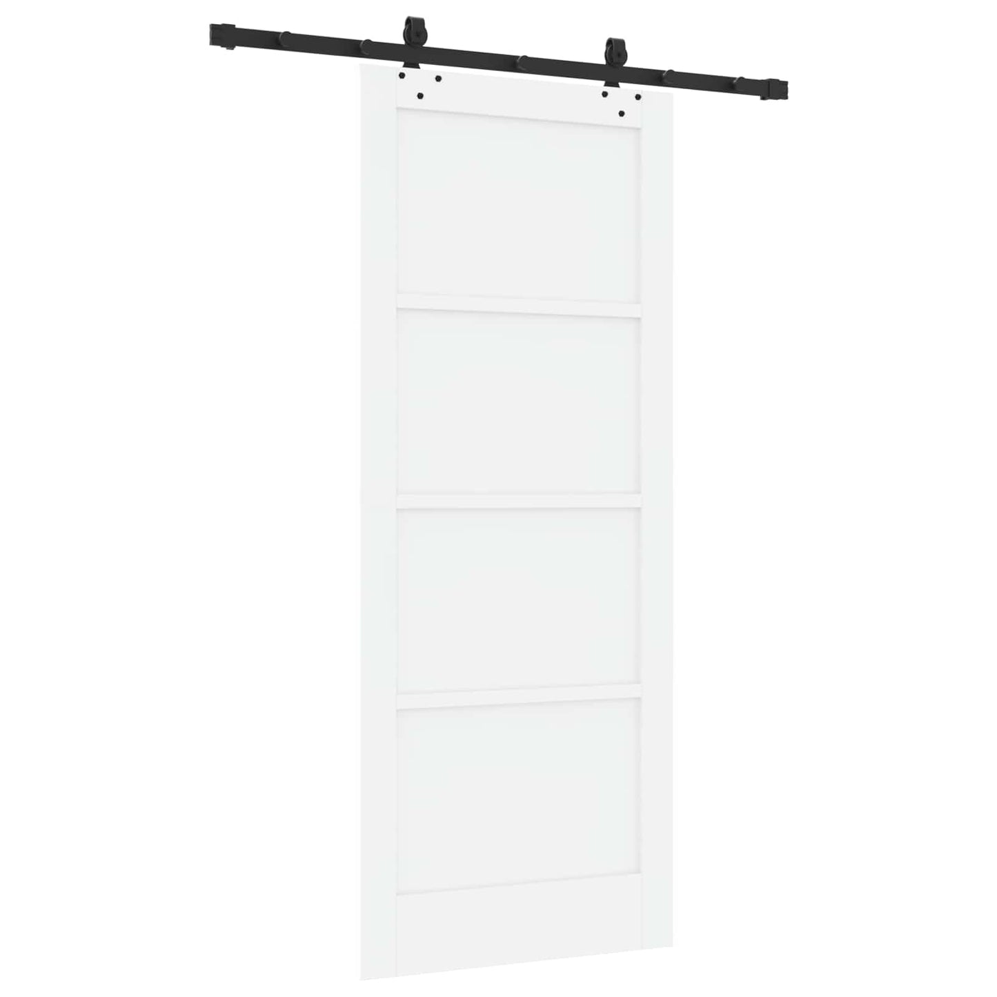 Sliding Door ORKDAL White 83 x 202 cm Solid Pine Wood