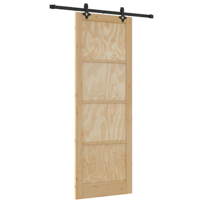 Sliding Door ORKDAL Natural 83 x 232 cm Solid Pine Wood