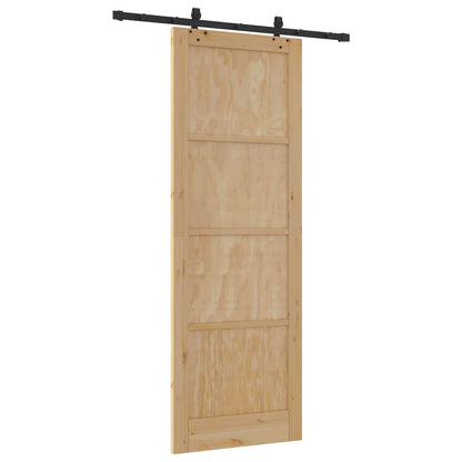 Sliding Door ORKDAL Natural 83 x 232 cm Solid Pine Wood