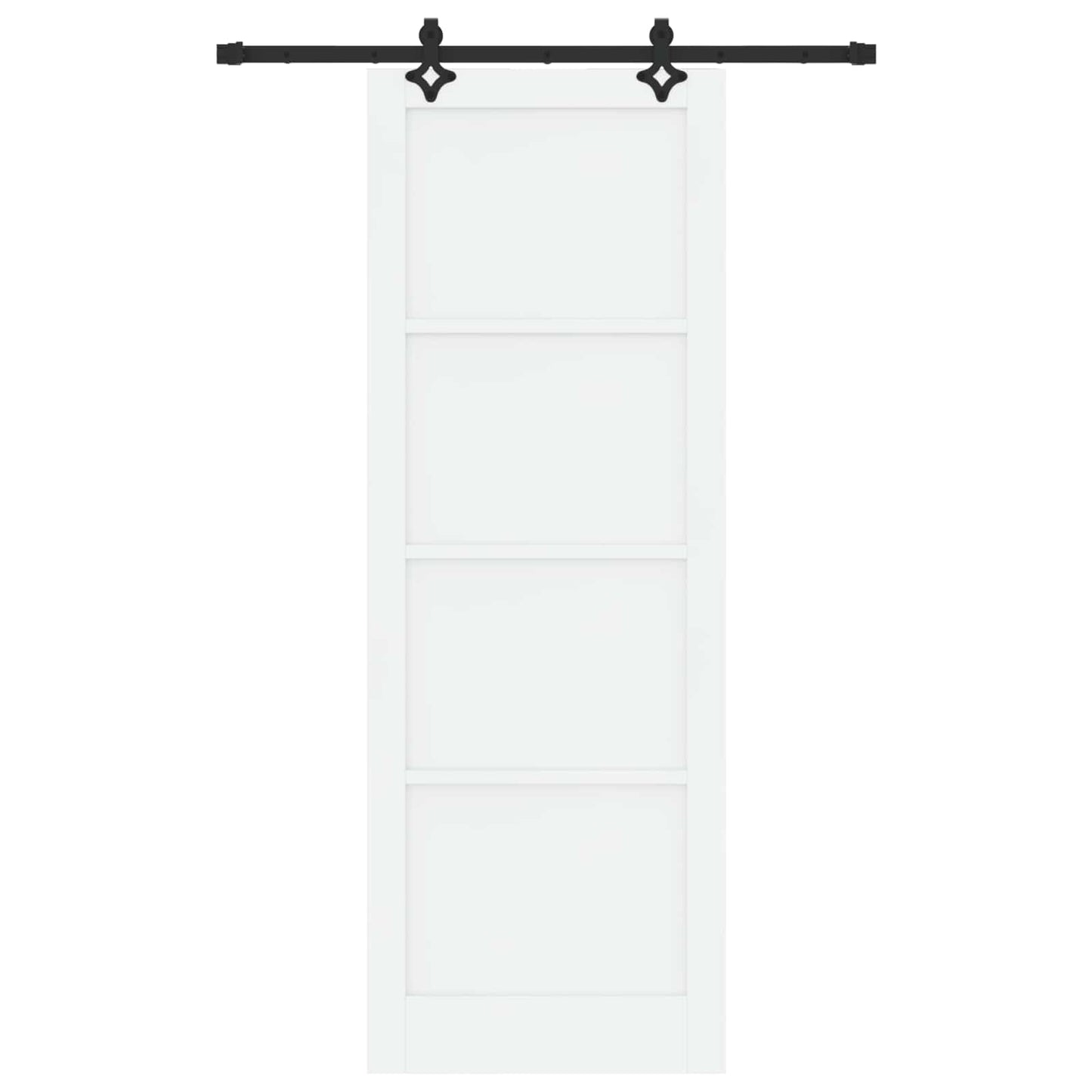 Sliding Door ORKDAL White 83 x 232 cm Solid Pine Wood