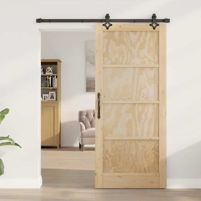 Sliding Door ORKDAL Natural 86 x 198.5 cm Solid Pine Wood