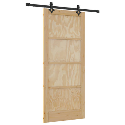 Sliding Door ORKDAL Natural 86 x 198.5 cm Solid Pine Wood