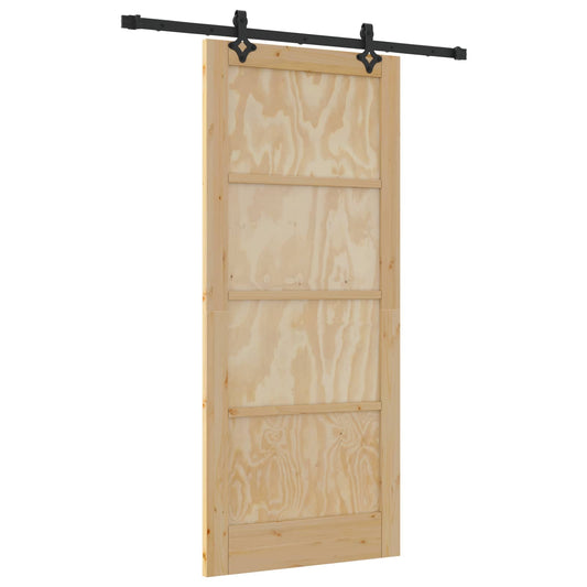 Sliding Door ORKDAL Natural 86 x 198.5 cm Solid Pine Wood