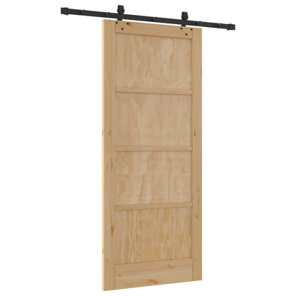 Sliding Door ORKDAL Natural 86 x 198.5 cm Solid Pine Wood