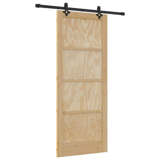 Sliding Door ORKDAL Natural 86 x 211 cm Solid Pine Wood