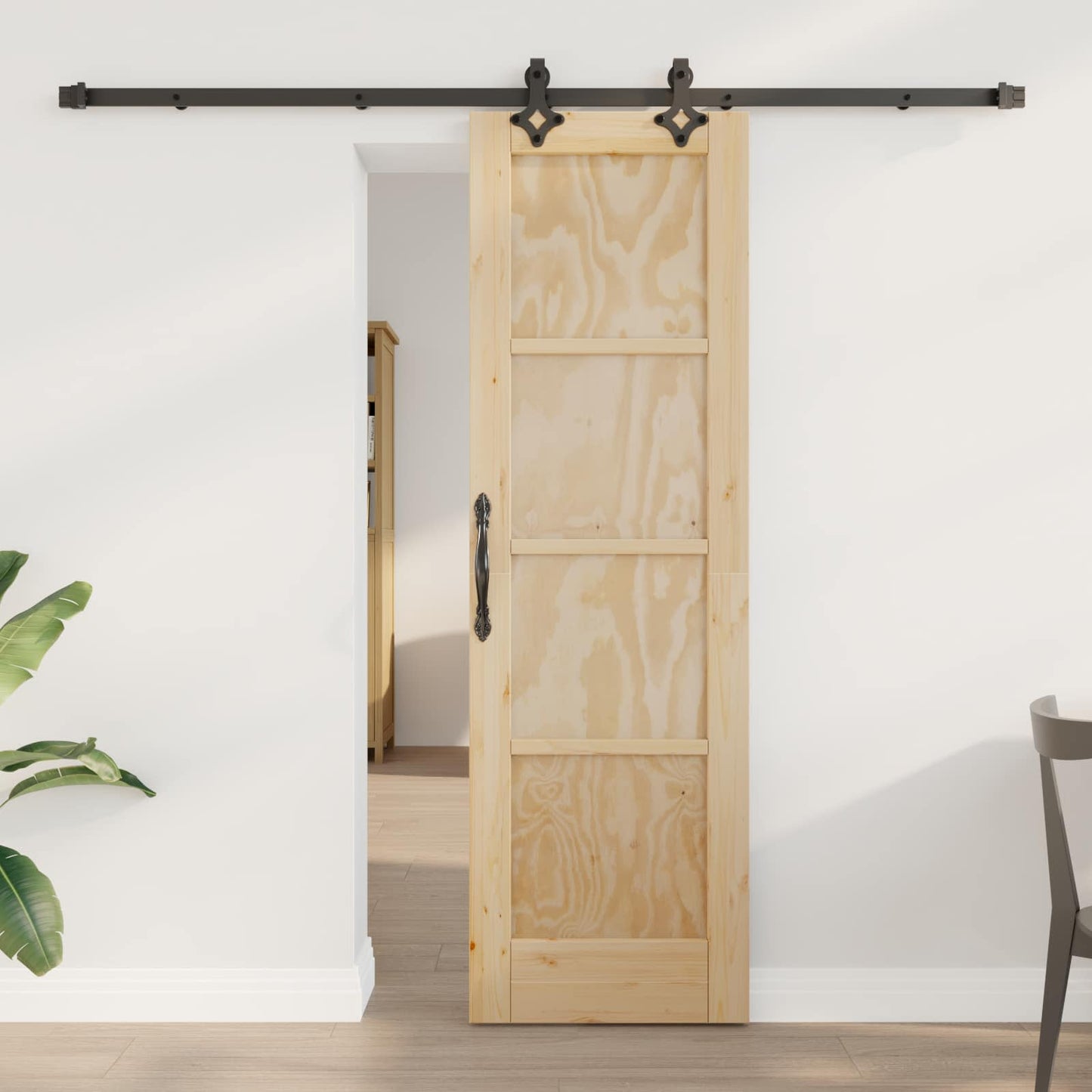 Sliding Door ORKDAL Natural 61 x 198.5 cm Solid Pine Wood