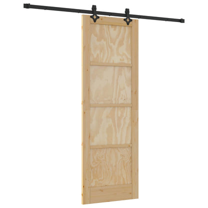 Sliding Door ORKDAL Natural 73.5 x 211 cm Solid Pine Wood