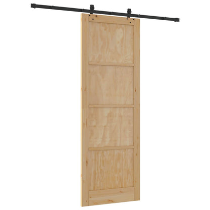 Sliding Door ORKDAL Natural 83 x 232 cm Solid Pine Wood