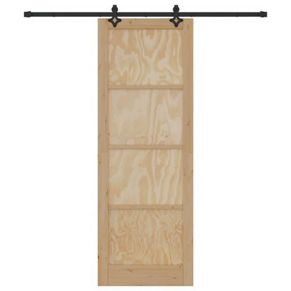 Sliding Door ORKDAL Natural 83 x 232 cm Solid Pine Wood