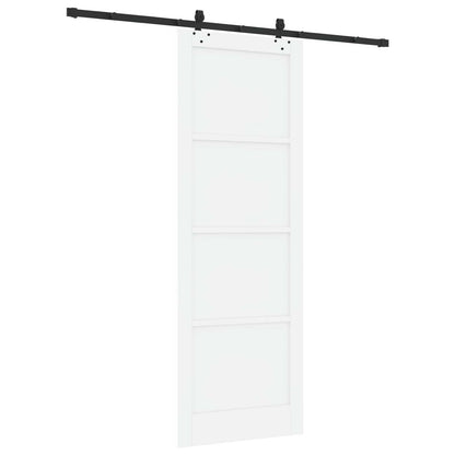 Sliding Door ORKDAL White 83 x 232 cm Solid Pine Wood