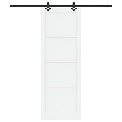 Sliding Door ORKDAL White 83 x 232 cm Solid Pine Wood