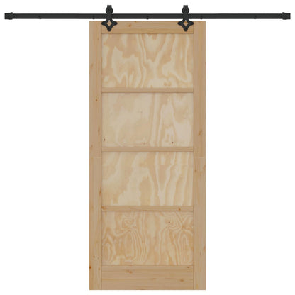 Sliding Door ORKDAL Natural 86 x 198.5 cm Solid Pine Wood