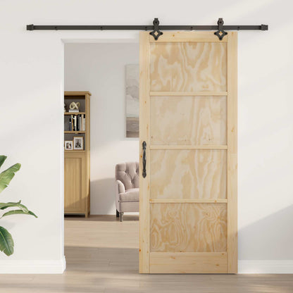 Sliding Door ORKDAL Natural 86 x 211 cm Solid Pine Wood