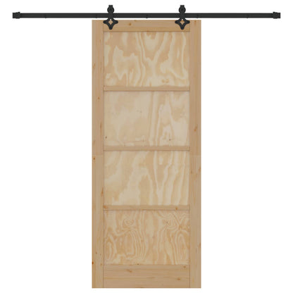 Sliding Door ORKDAL Natural 86 x 211 cm Solid Pine Wood