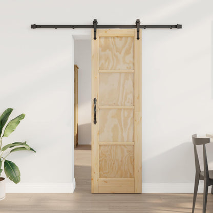 Sliding Door ORKDAL Natural and Black 61 x 198.5 cm