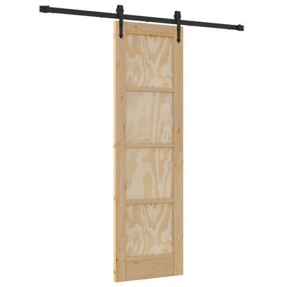 Sliding Door ORKDAL Natural and Black 61 x 198.5 cm