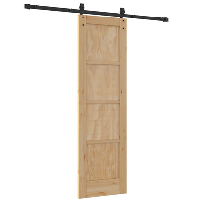 Sliding Door ORKDAL Natural and Black 61 x 198.5 cm