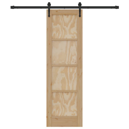 Sliding Door ORKDAL Natural and Black 61 x 198.5 cm